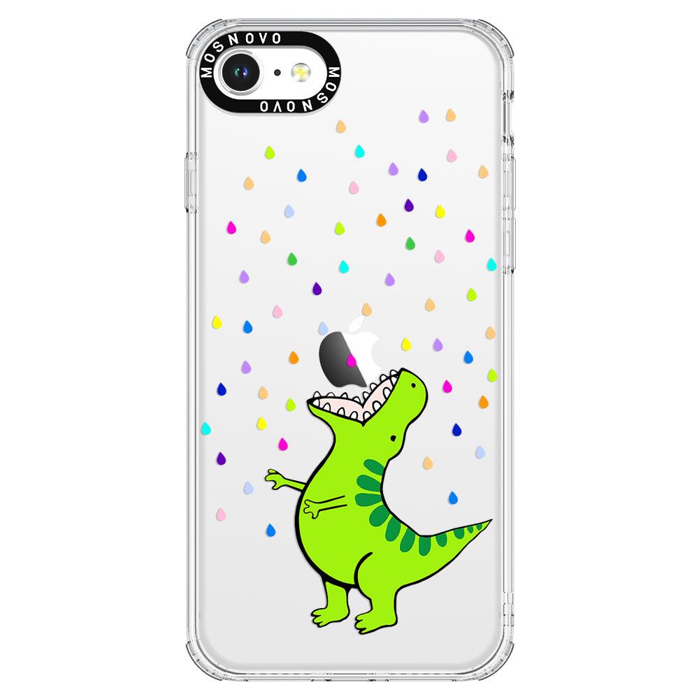 Rainbow Dinosaur Phone Case - iPhone SE 2020 Case