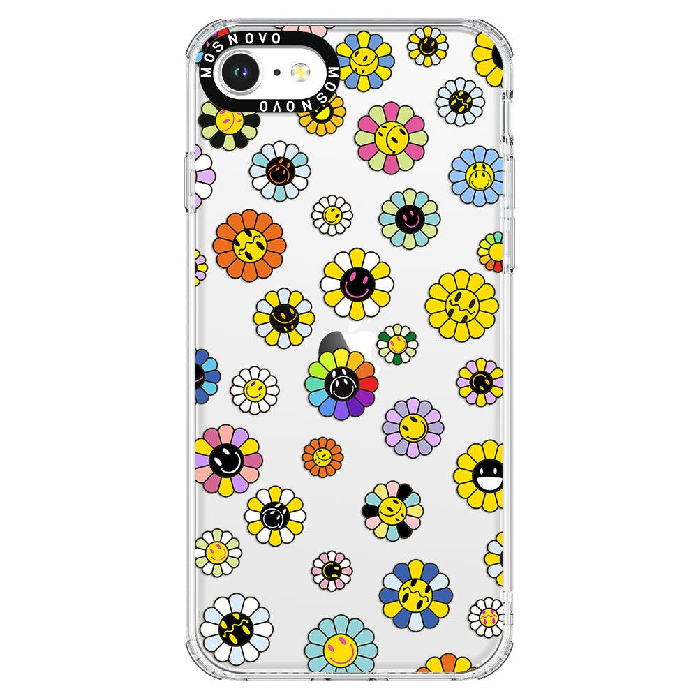 Flower Smile Face Phone Case - iPhone SE 2020 Case