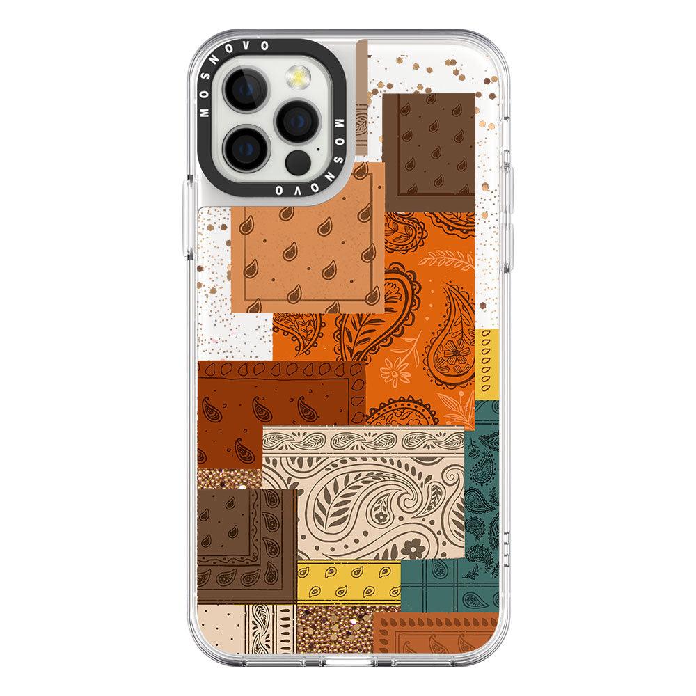 Vintage Paisley Glitter Phone Case - iPhone 12 Pro Max Case