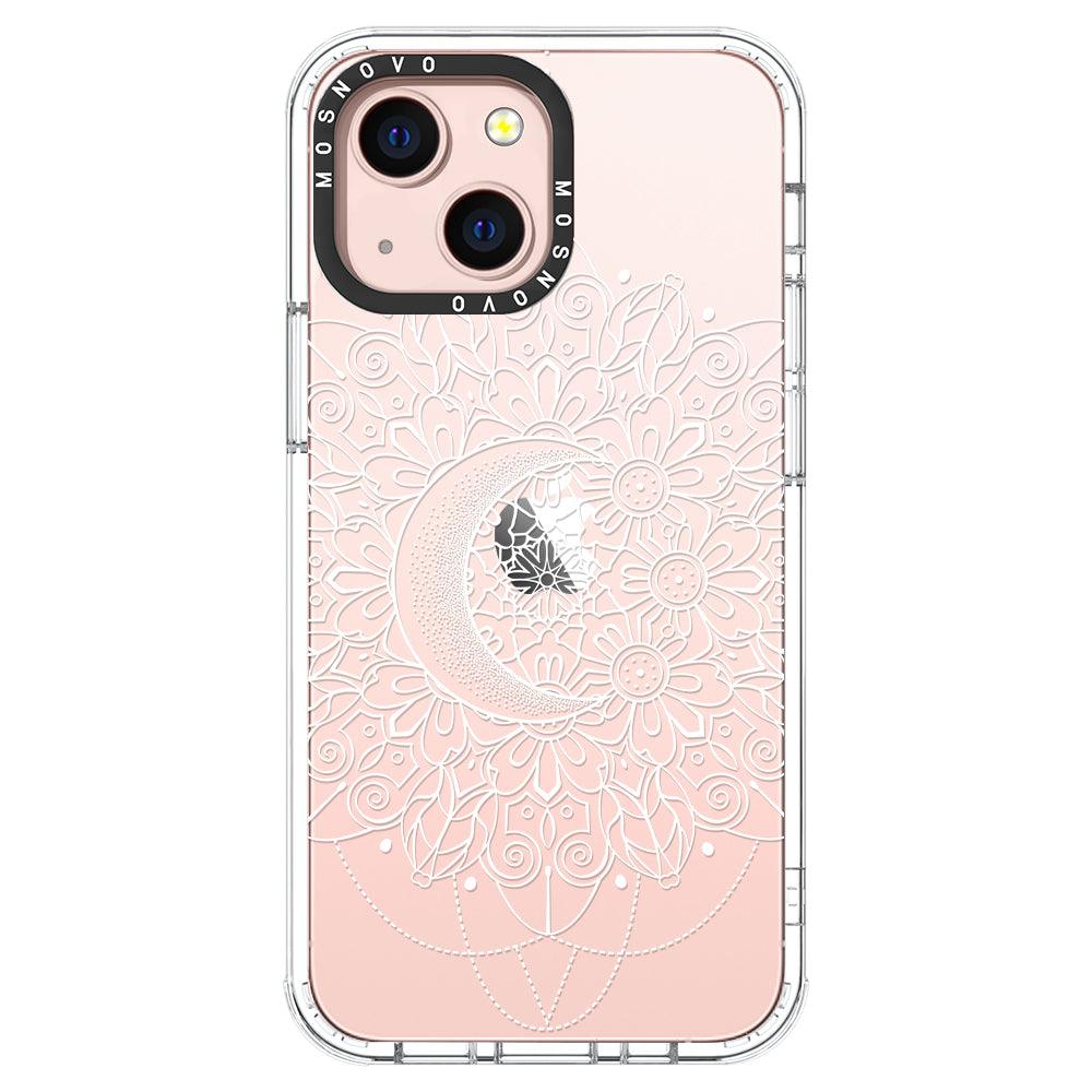 Celestial Moon Mandala Phone Case - iPhone 13 Mini Case