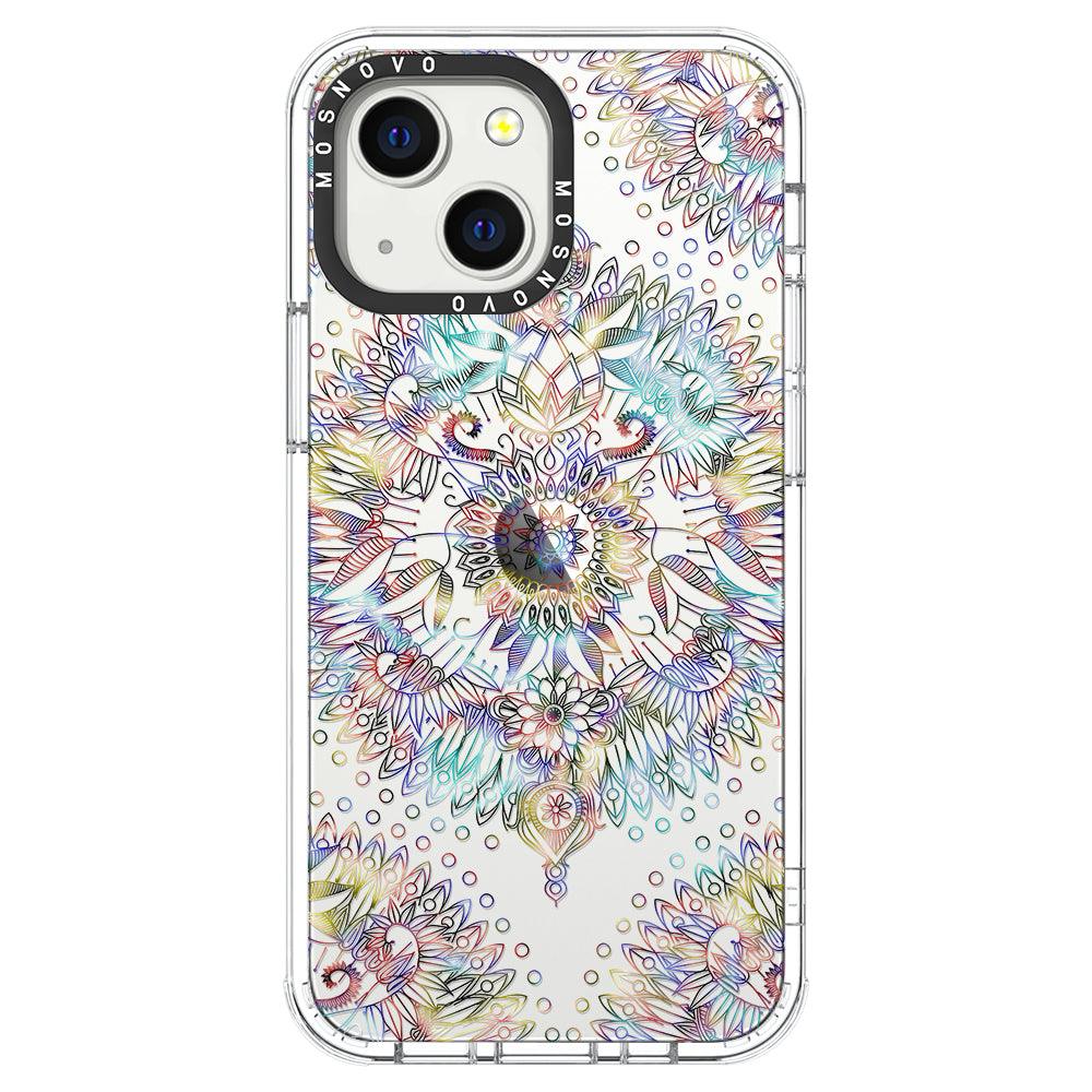 Rainbow Mandala Phone Case - iPhone 13 Mini Case