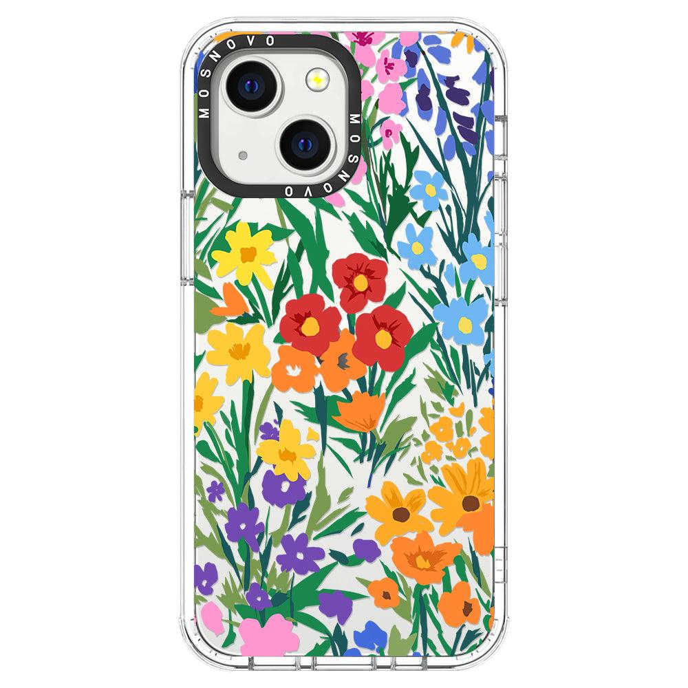 Spring Botanical Flower Phone Case - iPhone 13 Mini Case