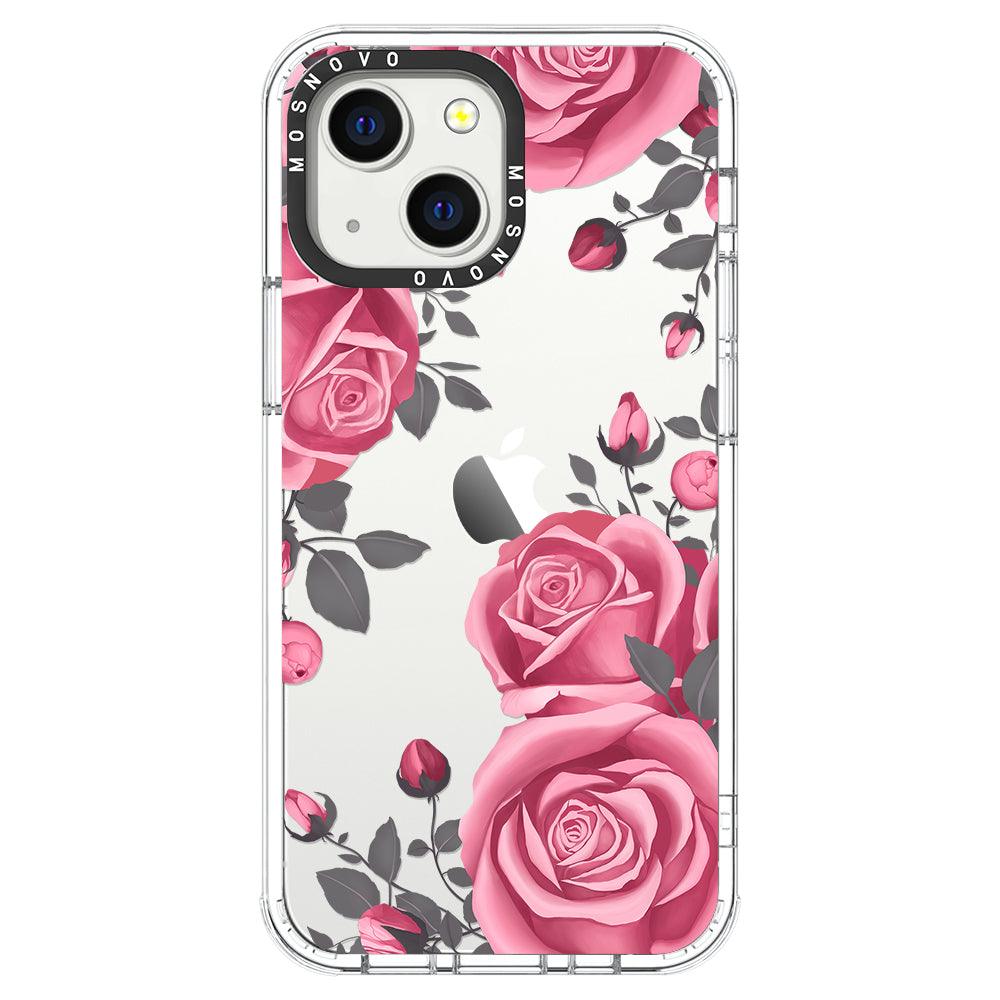 Viva Magenta Flower Phone Case - iPhone 13 Mini Case