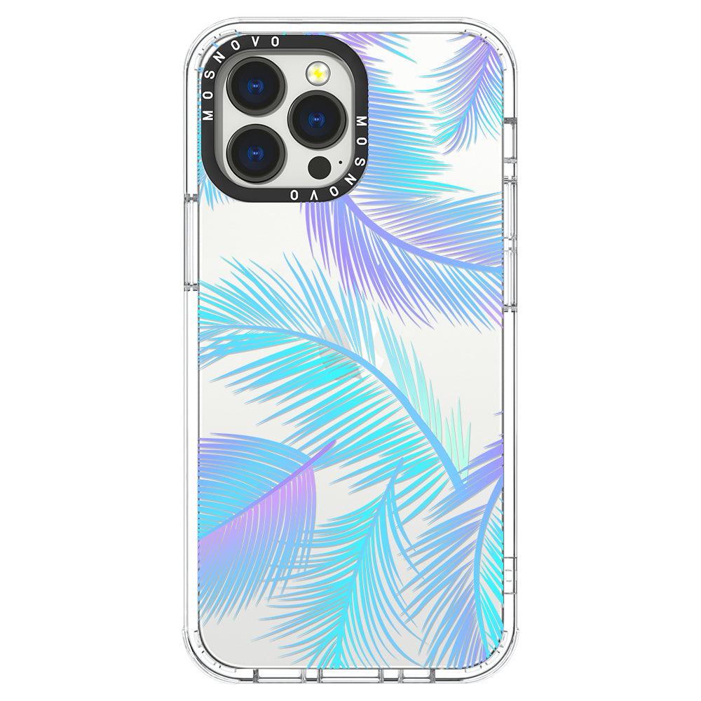 Gradient Tropical Palm Leaf Phone Case - iPhone 13 Pro Max Case