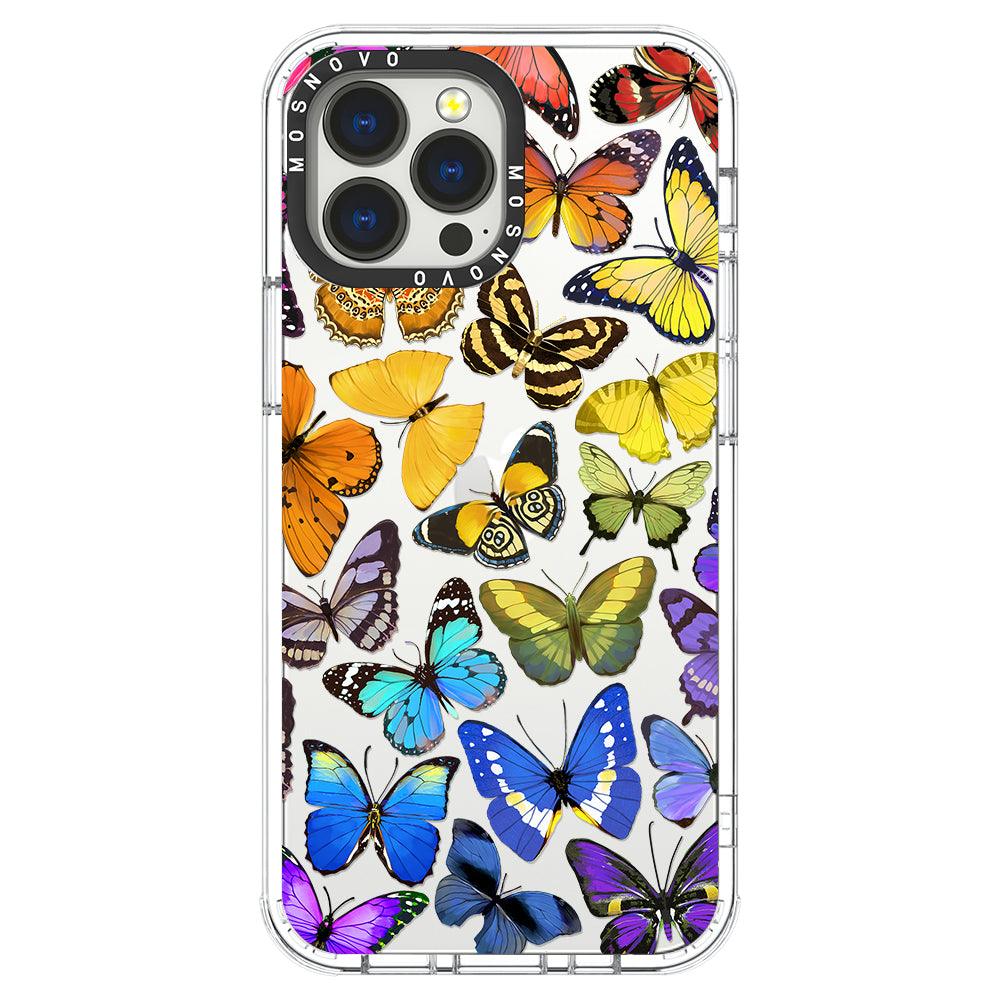 Rainbow Butterfly Phone Case - iPhone 13 Pro Max Case