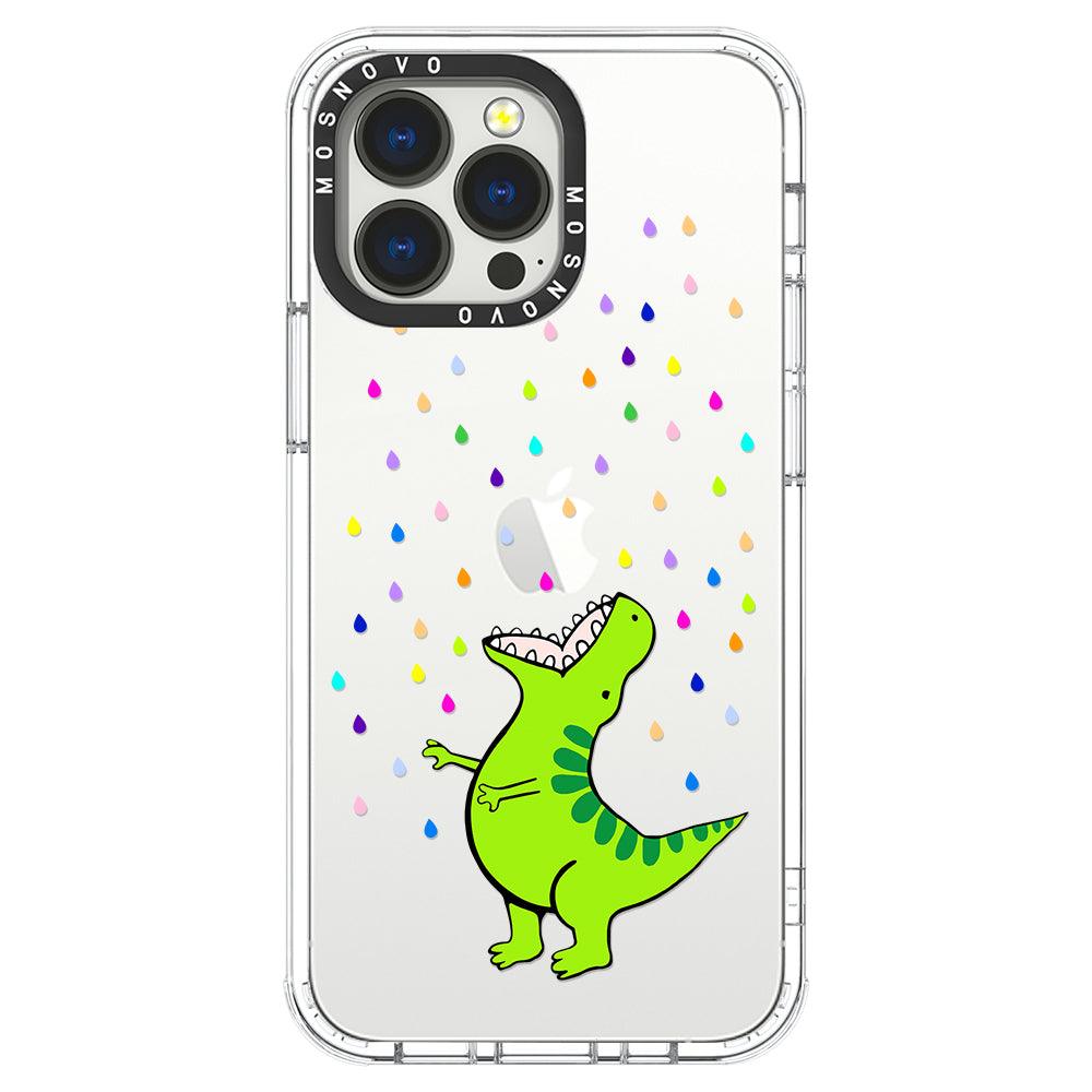 Rainbow Dinosaur Phone Case - iPhone 13 Pro Max Case