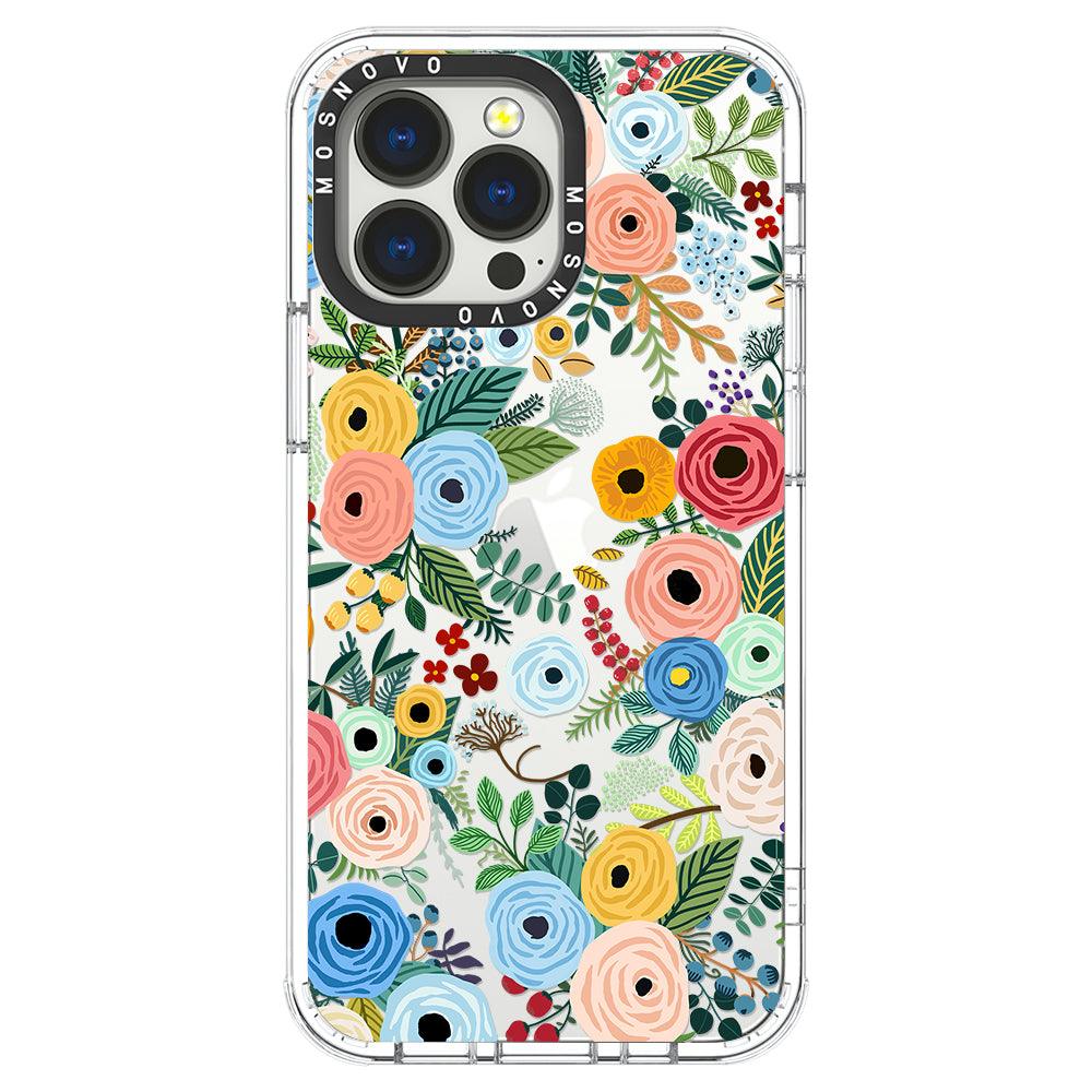 Pastel Floral Garden Phone Case - iPhone 13 Pro Case