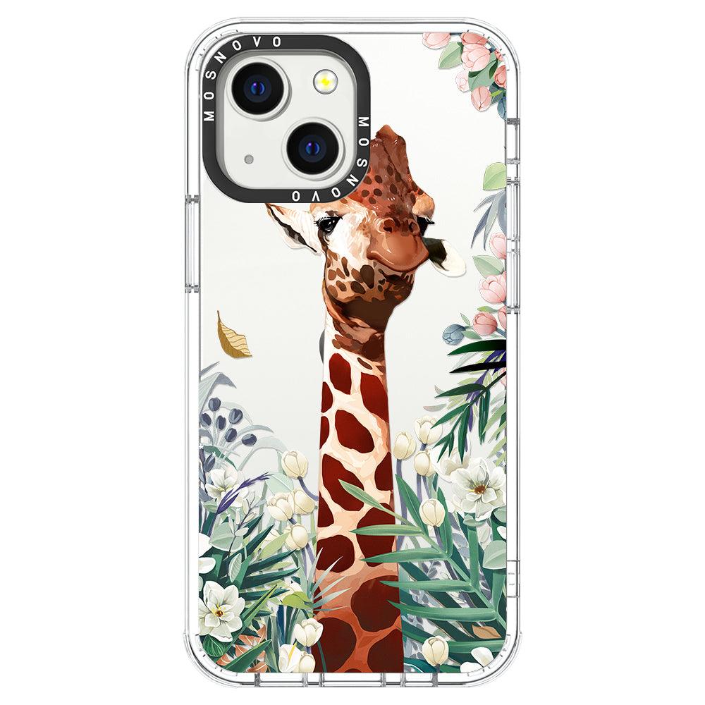 Giraffe Garden Phone Case - iPhone 13 Mini Case