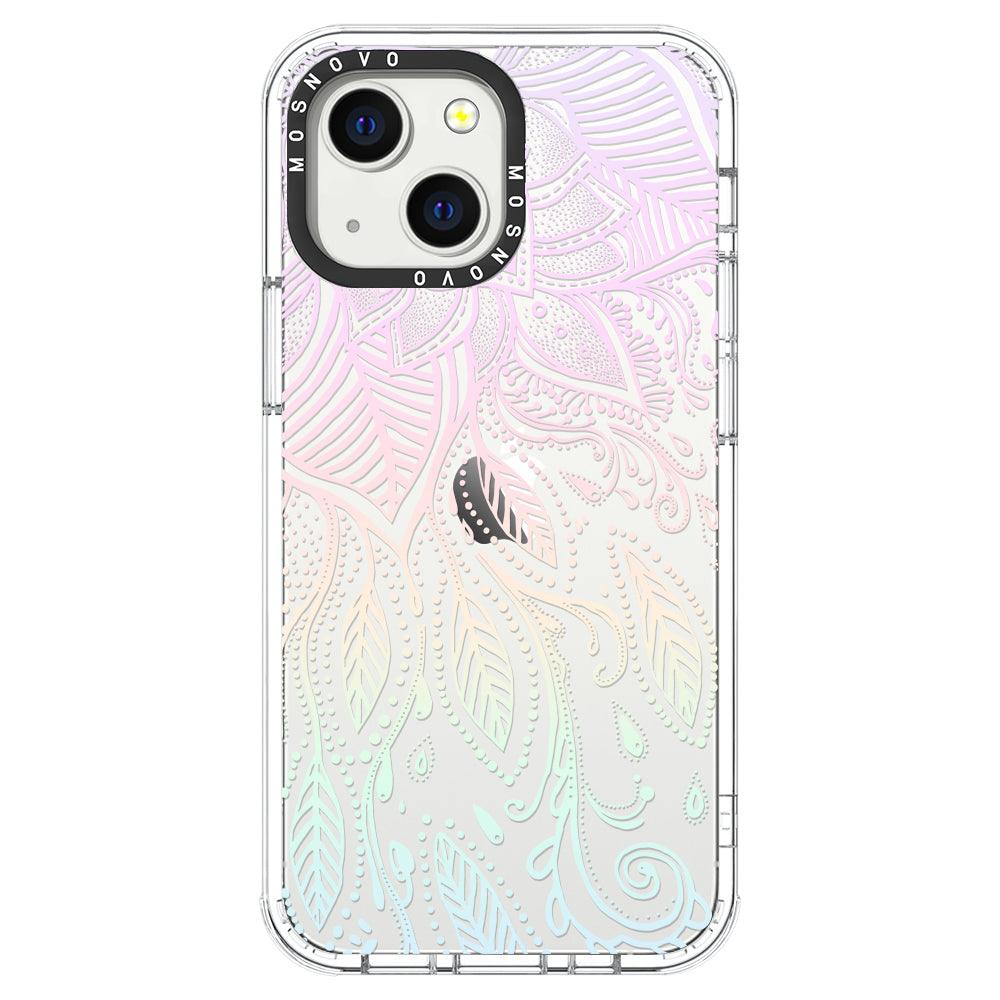 Pastel Rainbow Mandala Phone Case - iPhone 13 Mini Case