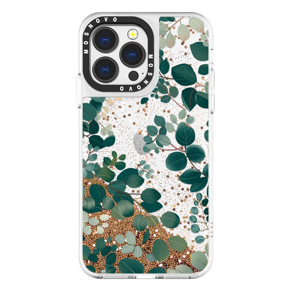 Eucalyptus Glitter Phone Case - iPhone 13 Pro Case