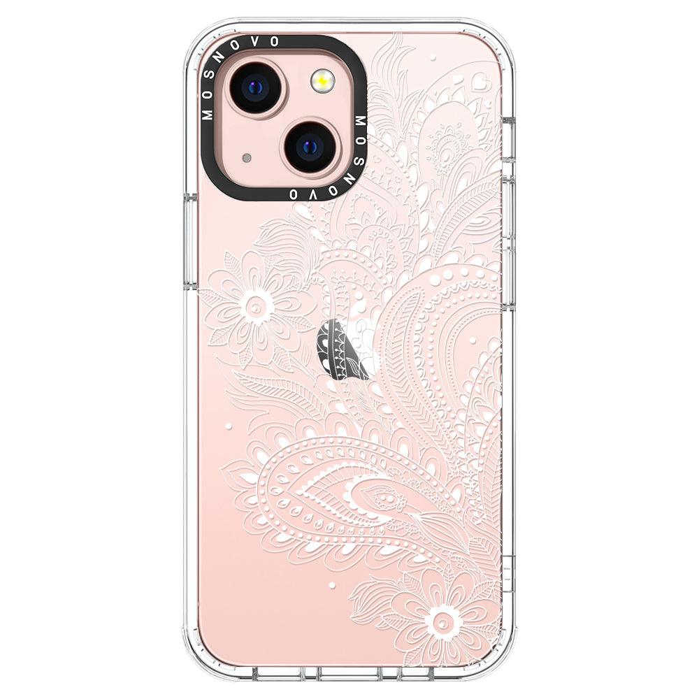 Aesthetic Flower Henna Phone Case - iPhone 13 Mini Case