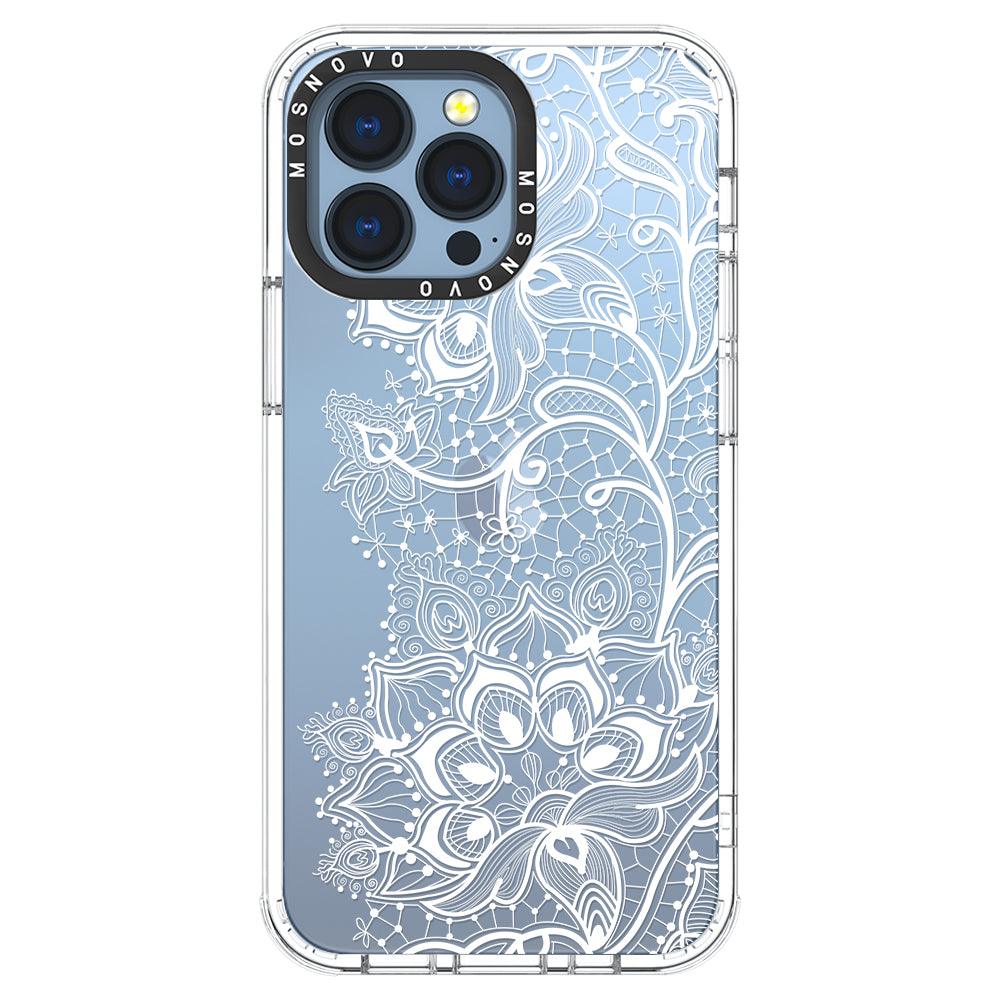 White Lotus Henna Phone Case - iPhone 13 Pro Case