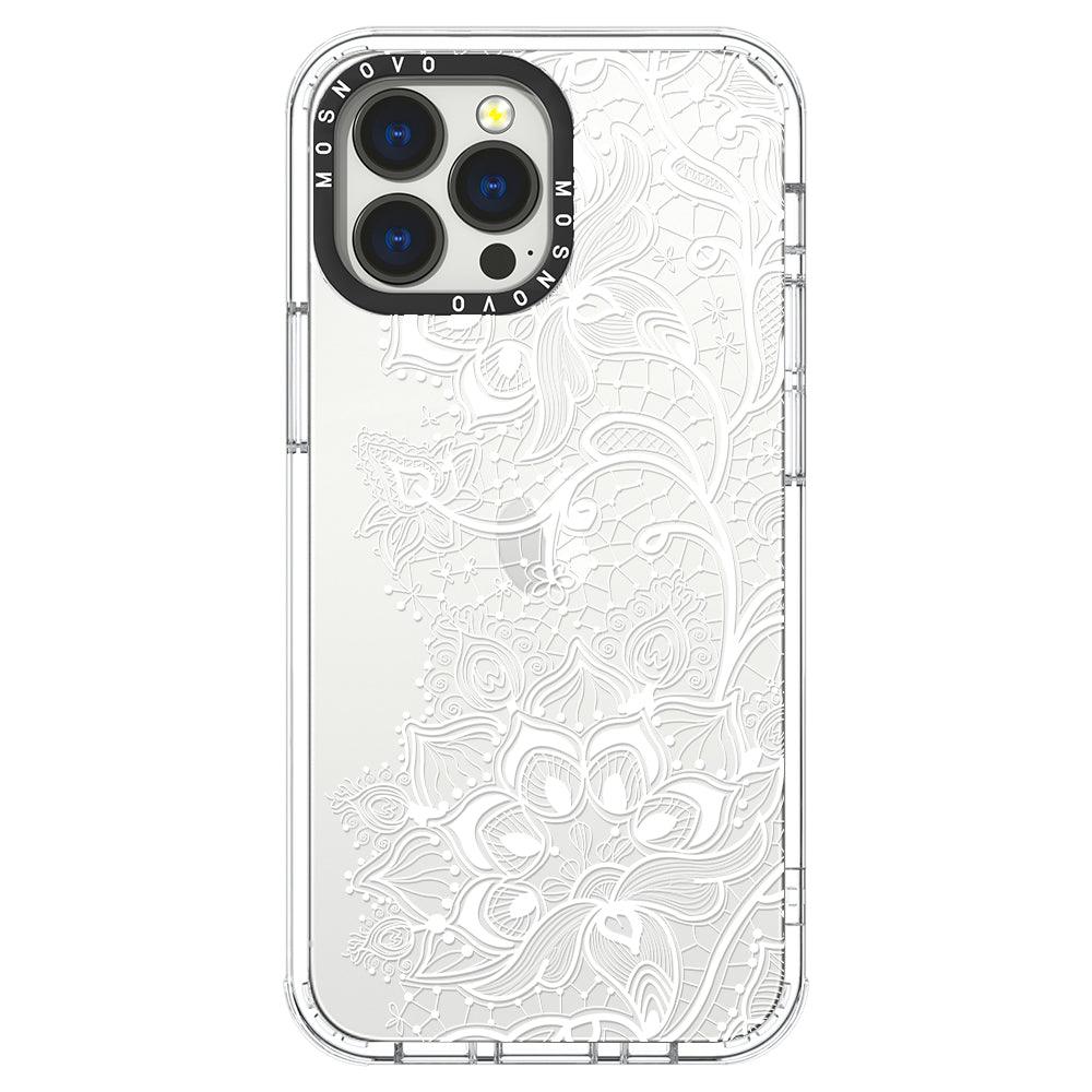 White Lotus Henna Phone Case - iPhone 13 Pro Max Case