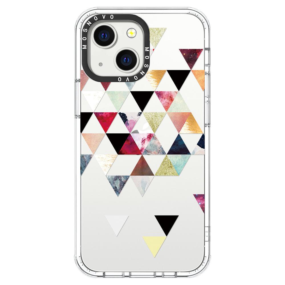 Triangles Stone Marble Phone Case - iPhone 13 Mini Case