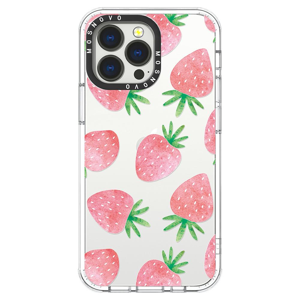 Pastel Strawberry Phone Case - iPhone 13 Pro Case