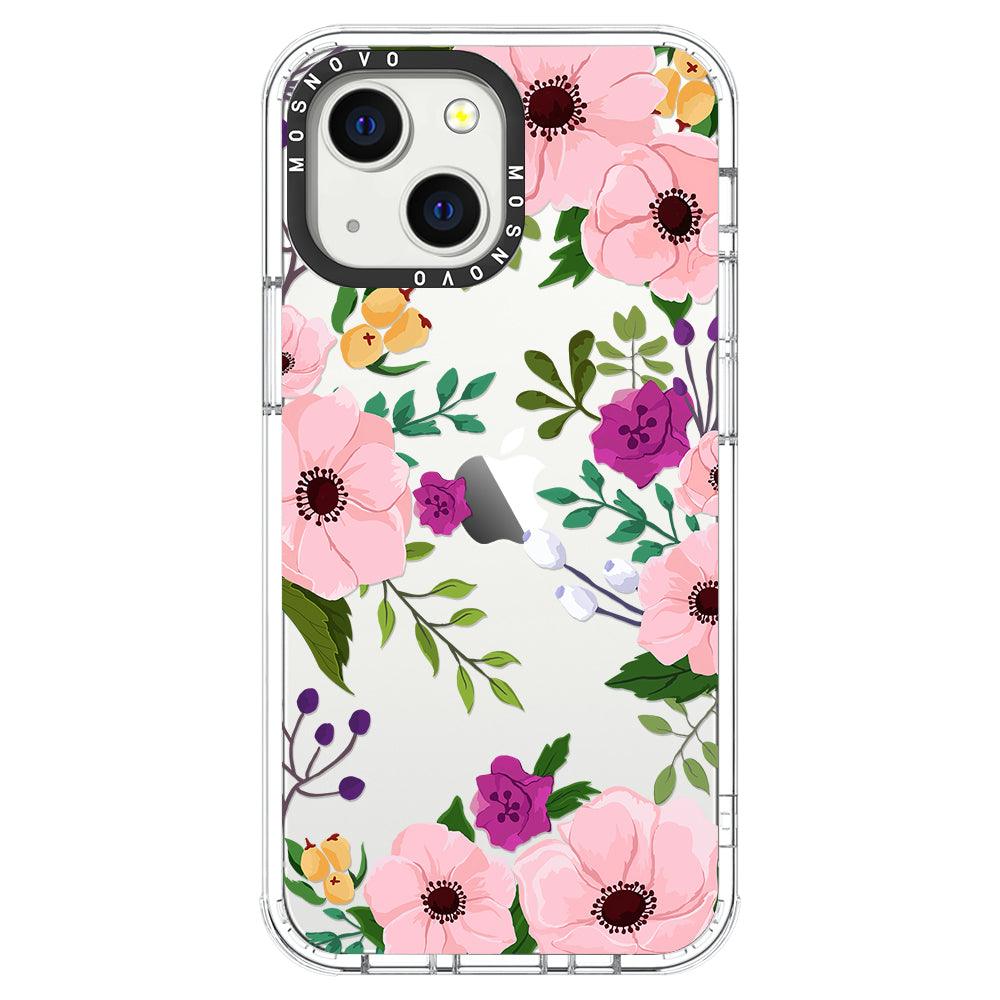 Watercolor Floral Phone Case - iPhone 13 Mini Case