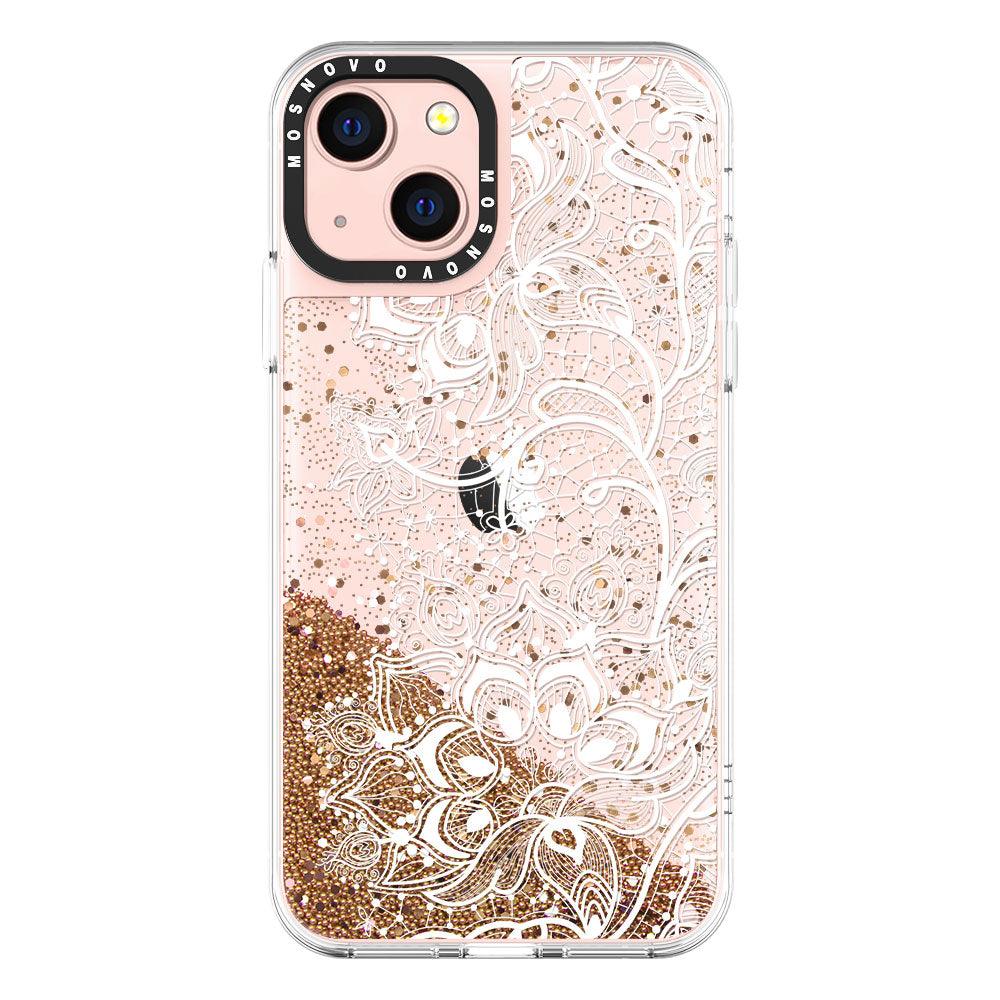 Lacy Flower Glitter Phone Case - iPhone 13 Case