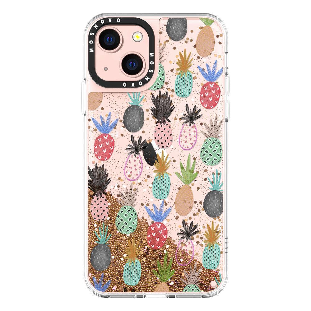 Cute Pineapple Glitter Phone Case - iPhone 13 Case