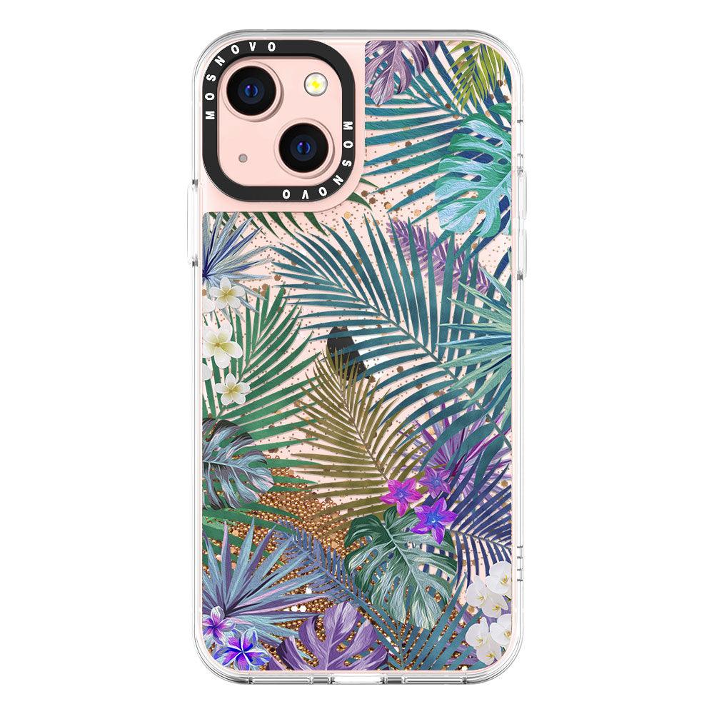 Tropical Forests Glitter Phone Case - iPhone 13 Case