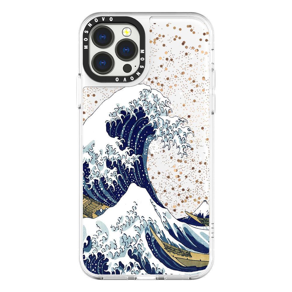 Tokyo Wave Glitter Phone Case - iPhone 13 Pro Max Case