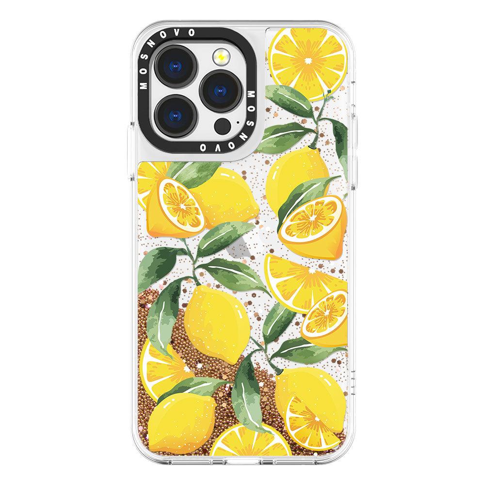 Lemon Glitter Phone Case - iPhone 13 Pro Case