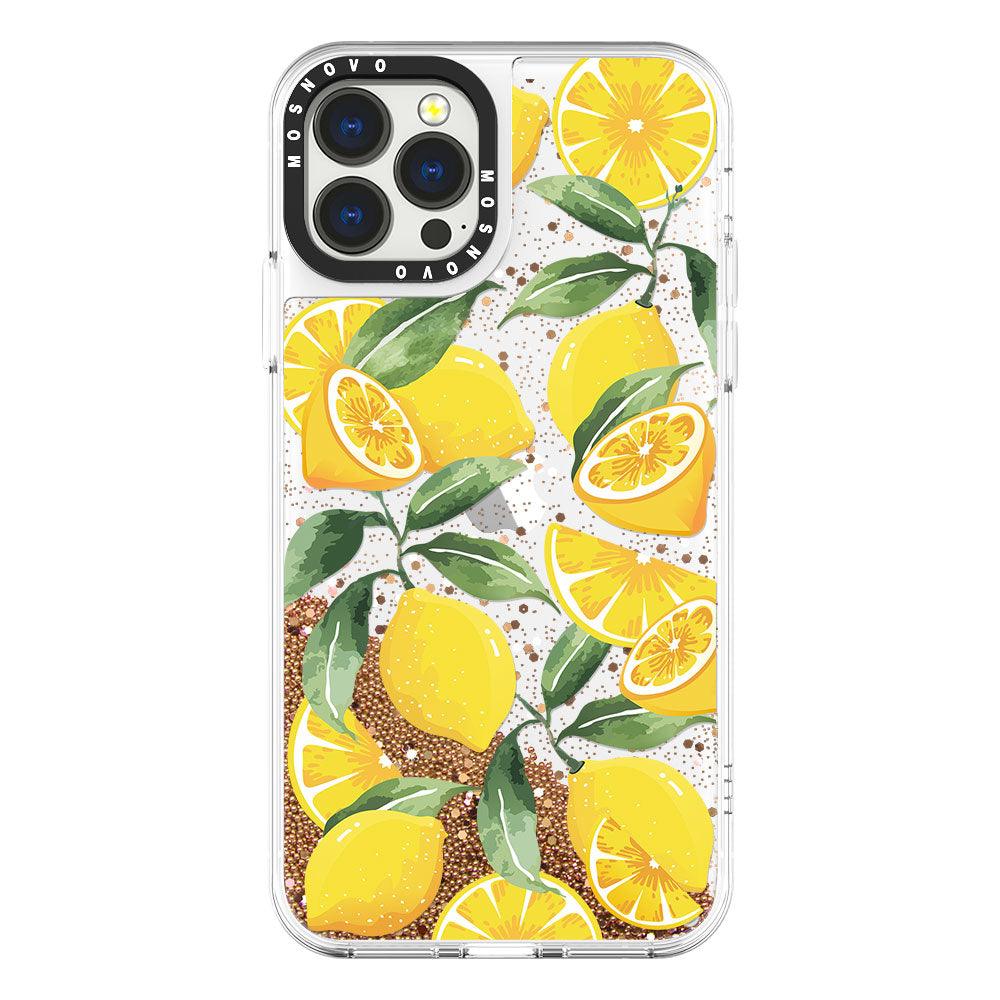 Lemon Glitter Phone Case - iPhone 13 Pro Max Case