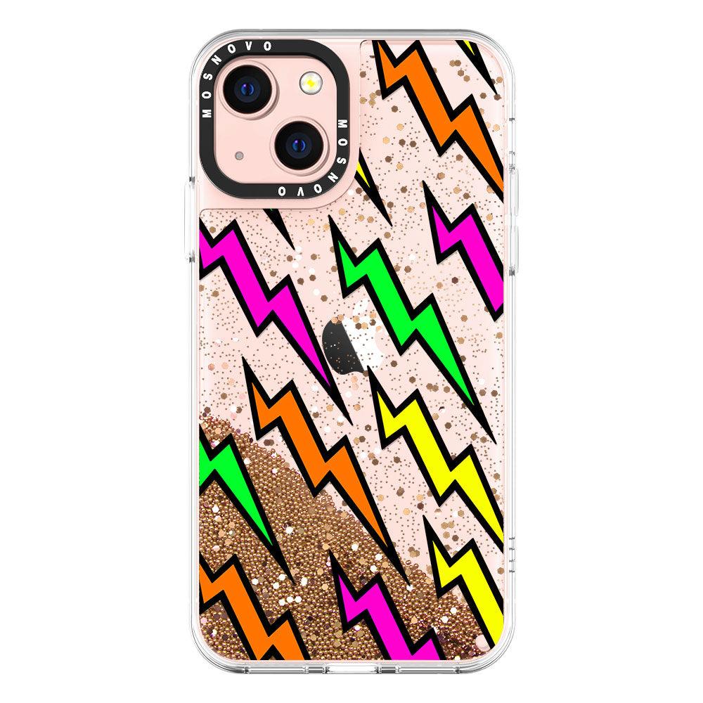 Lightning Bolt Glitter Phone Case - iPhone 13 Case