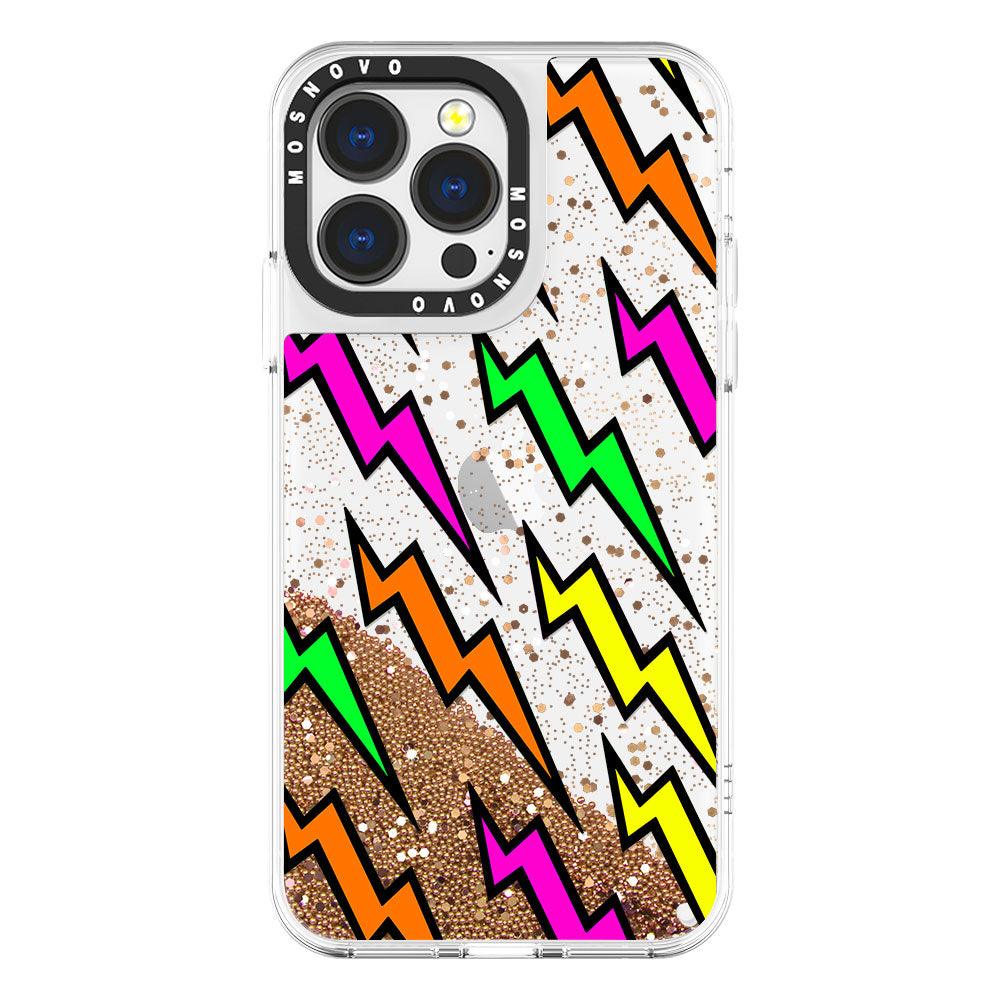 Lightning Bolt Glitter Phone Case - iPhone 13 Pro Case