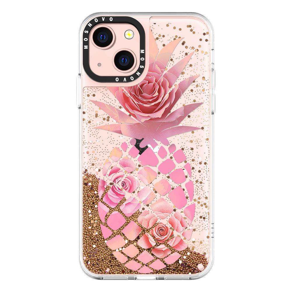 Pineapple Rose Glitter Phone Case - iPhone 13 Case