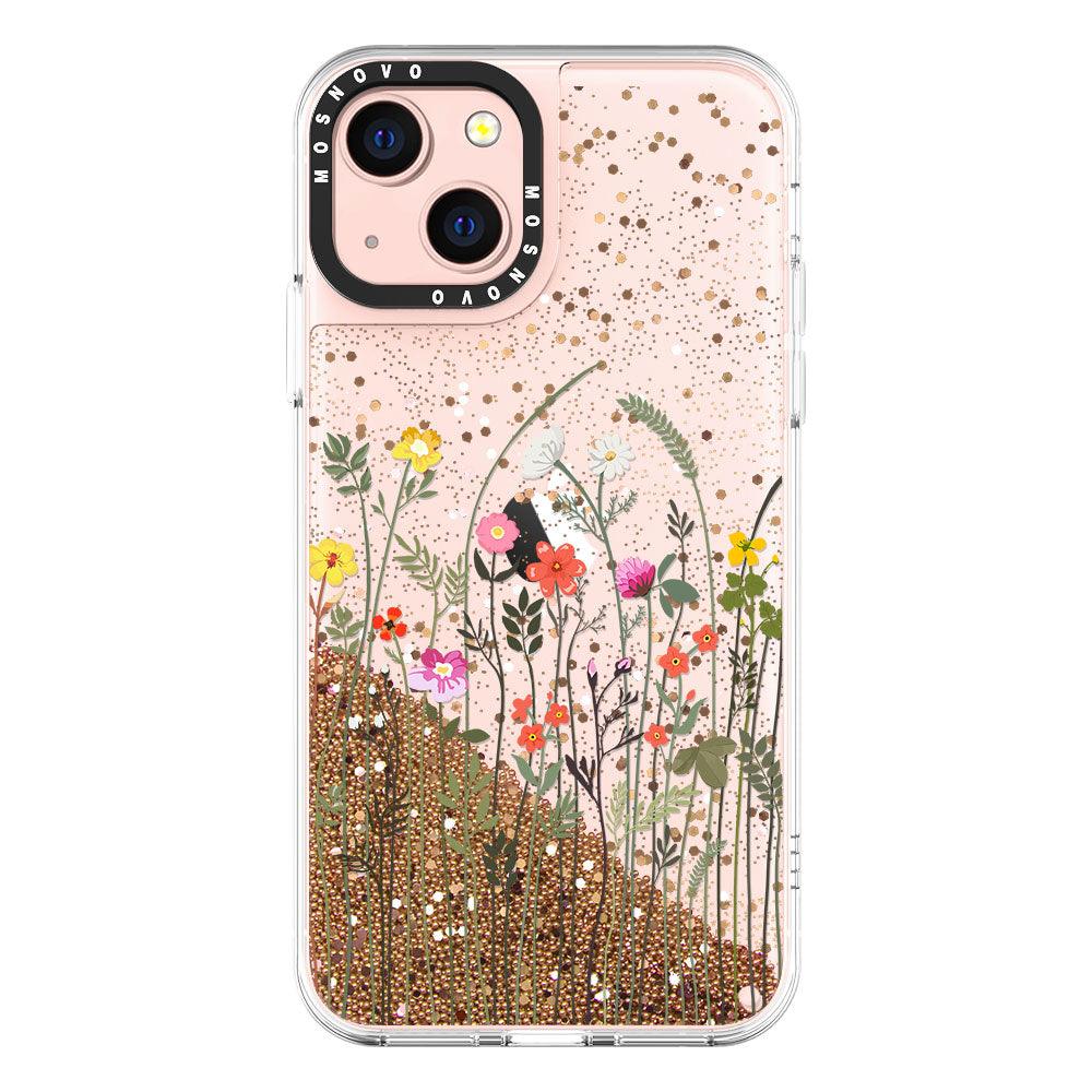 Tiny Wildflower Glitter Phone Case - iPhone 13 Case