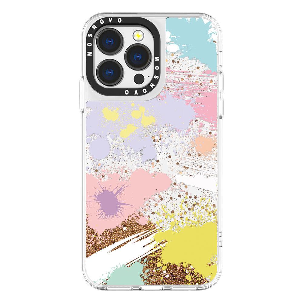 Splash Of Paint Glitter Phone Case - iPhone 13 Pro Case