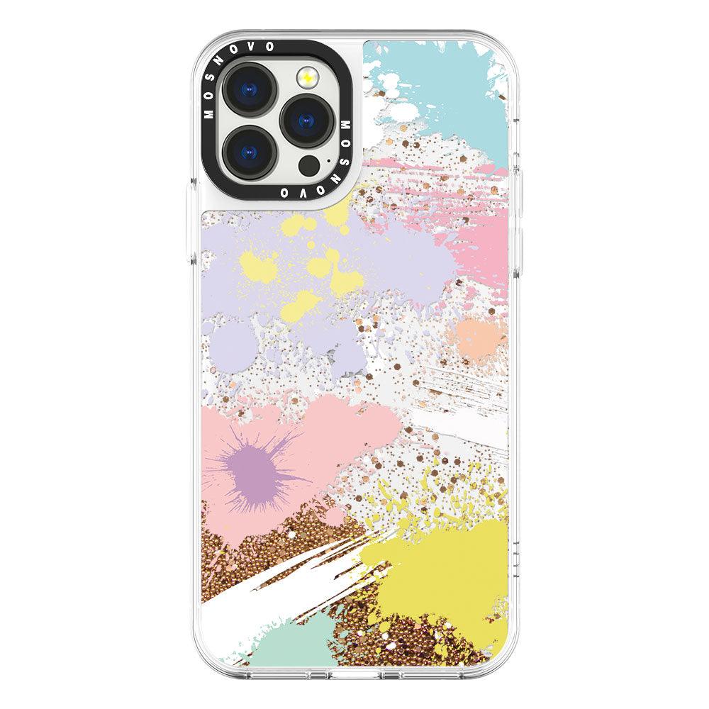 Splash Of Paint Glitter Phone Case - iPhone 13 Pro Max Case