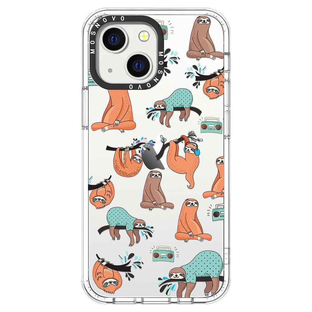 Musical Sloth Phone Case - iPhone 13 Mini Case