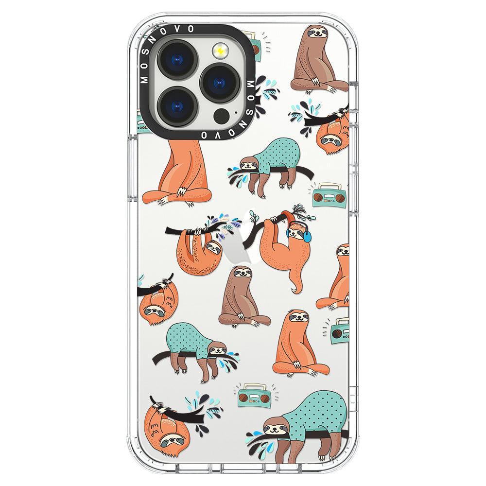 Musical Sloth Phone Case - iPhone 13 Pro Max Case