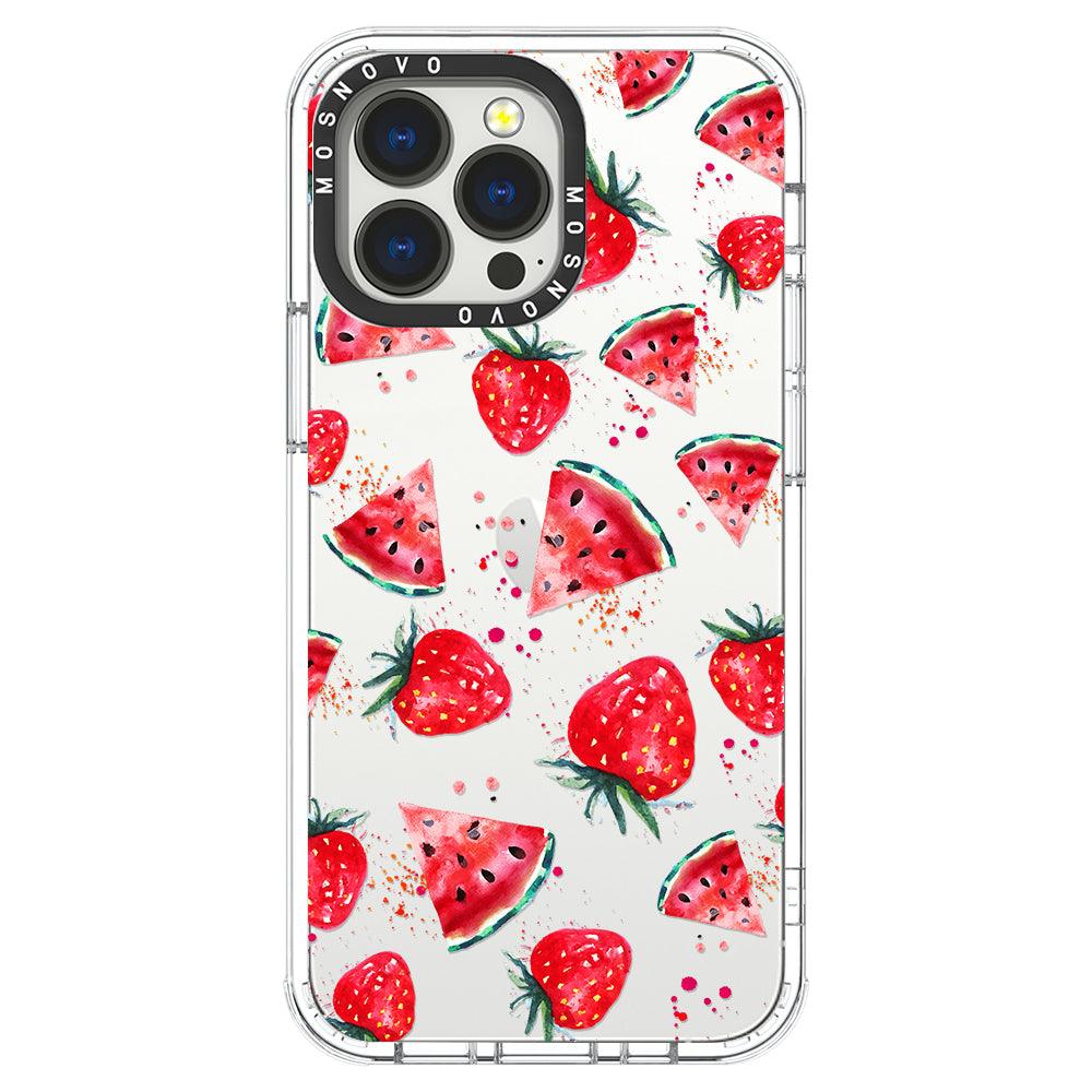 Watermelon Strawberry Phone Case - iPhone 13 Pro Case