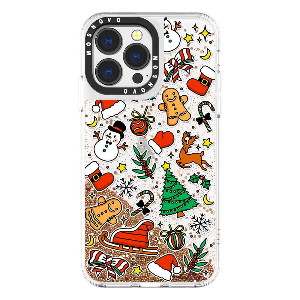 Christmas Decoration Glitter Phone Case - iPhone 13 Pro Case