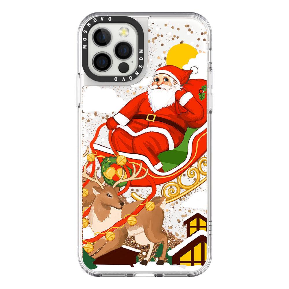 Santa Claus Glitter Phone Case - iPhone 12 Pro Max Case