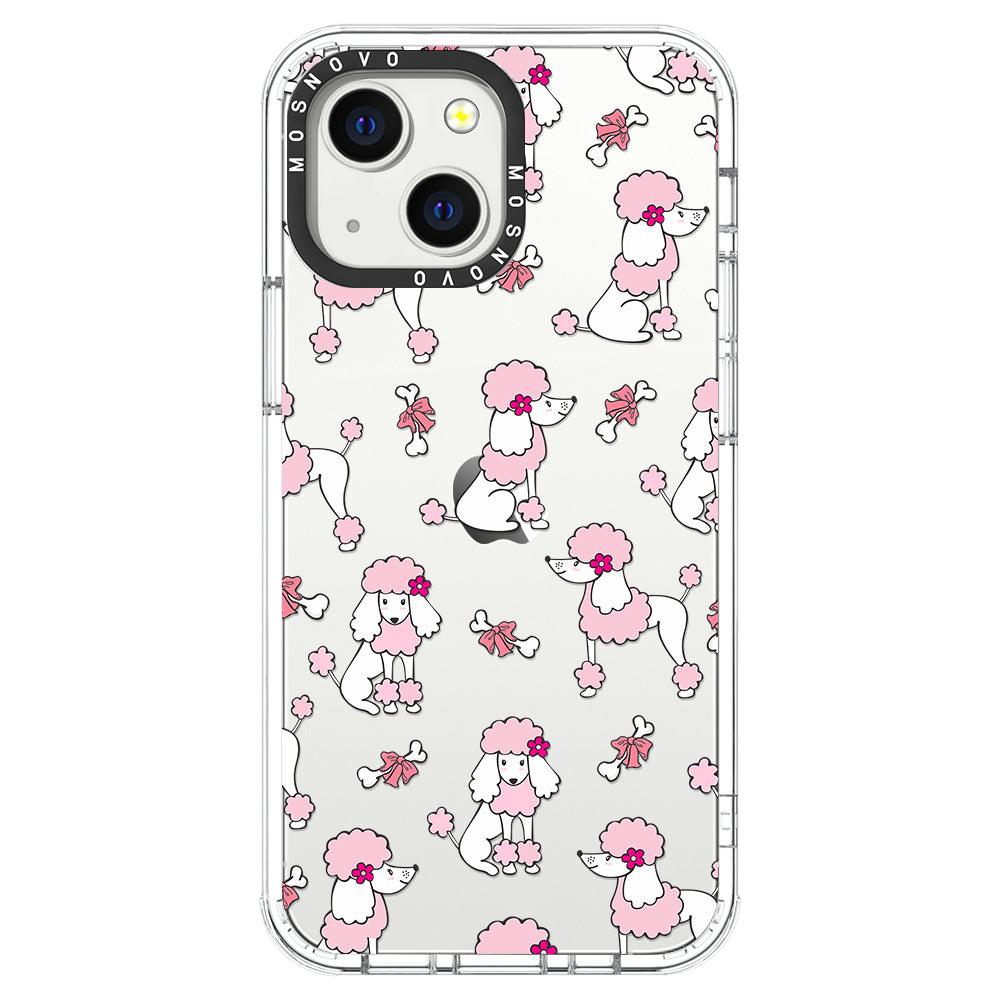 Pink Poodle Phone Case - iPhone 13 Mini Case