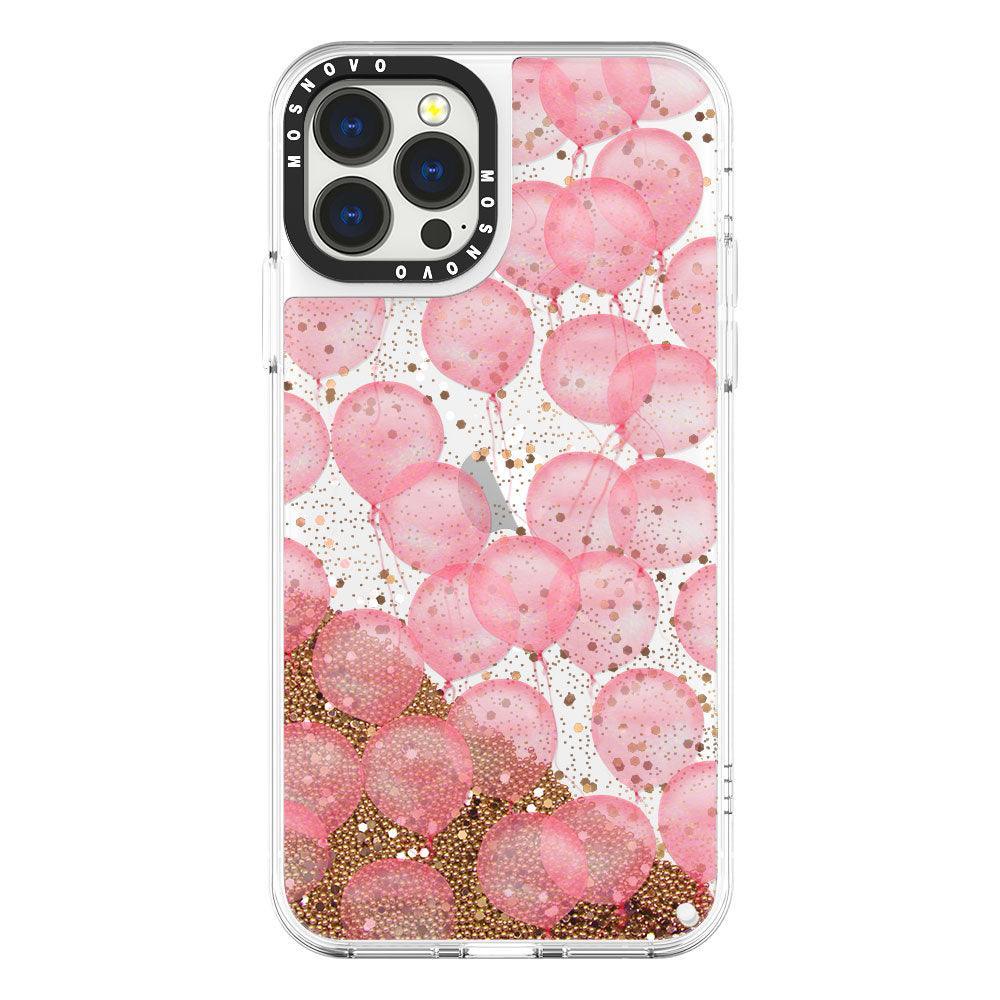 Ballons Glitter Phone Case - iPhone 13 Pro Max Case