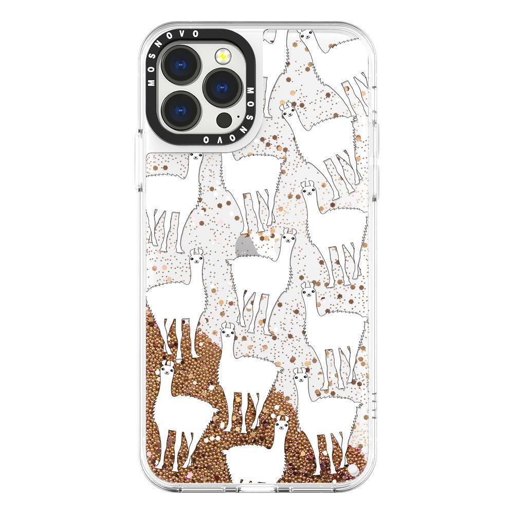 Llama Glitter Phone Case - iPhone 13 Pro Max Case