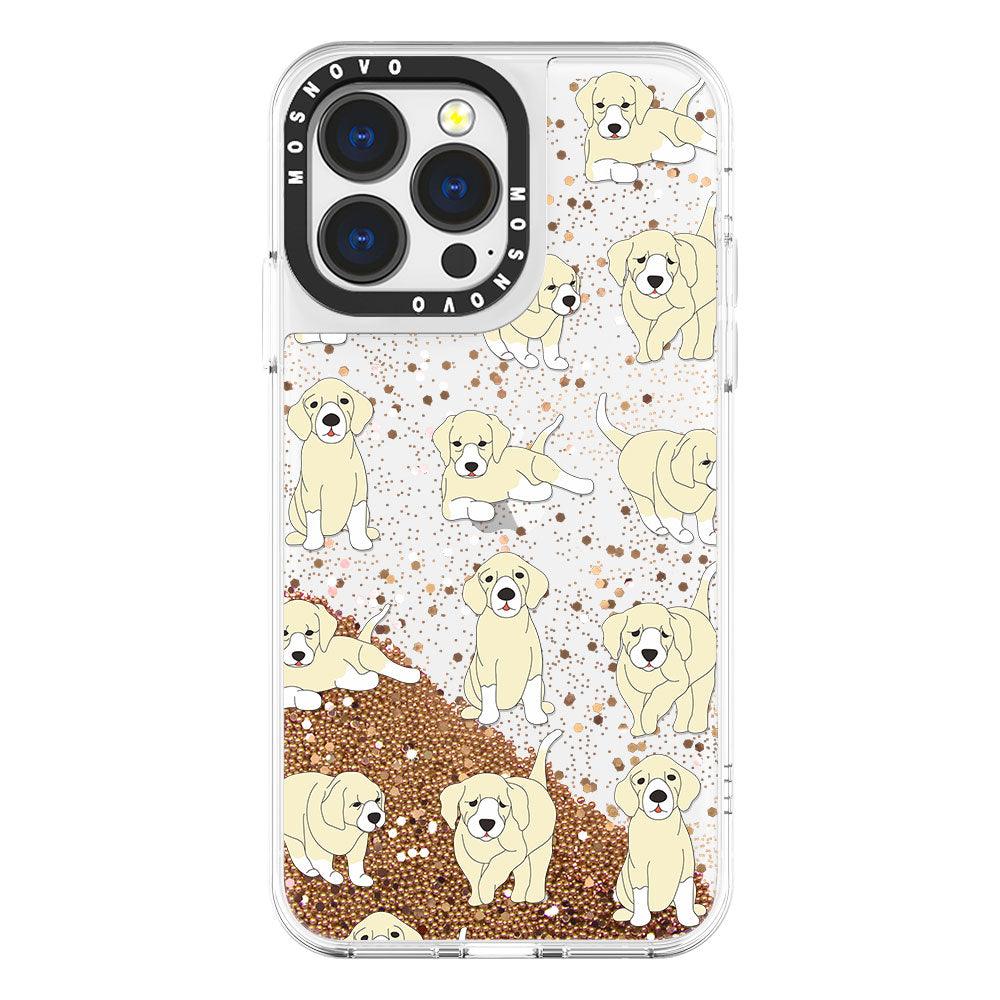 Golden Retriever Glitter Phone Case - iPhone 13 Pro Case