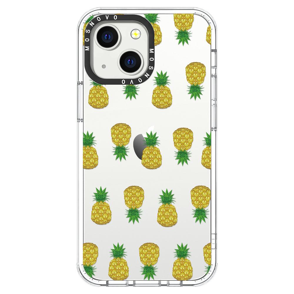 Cute Hawaiian Pineapple Phone Case - iPhone 13 Mini Case