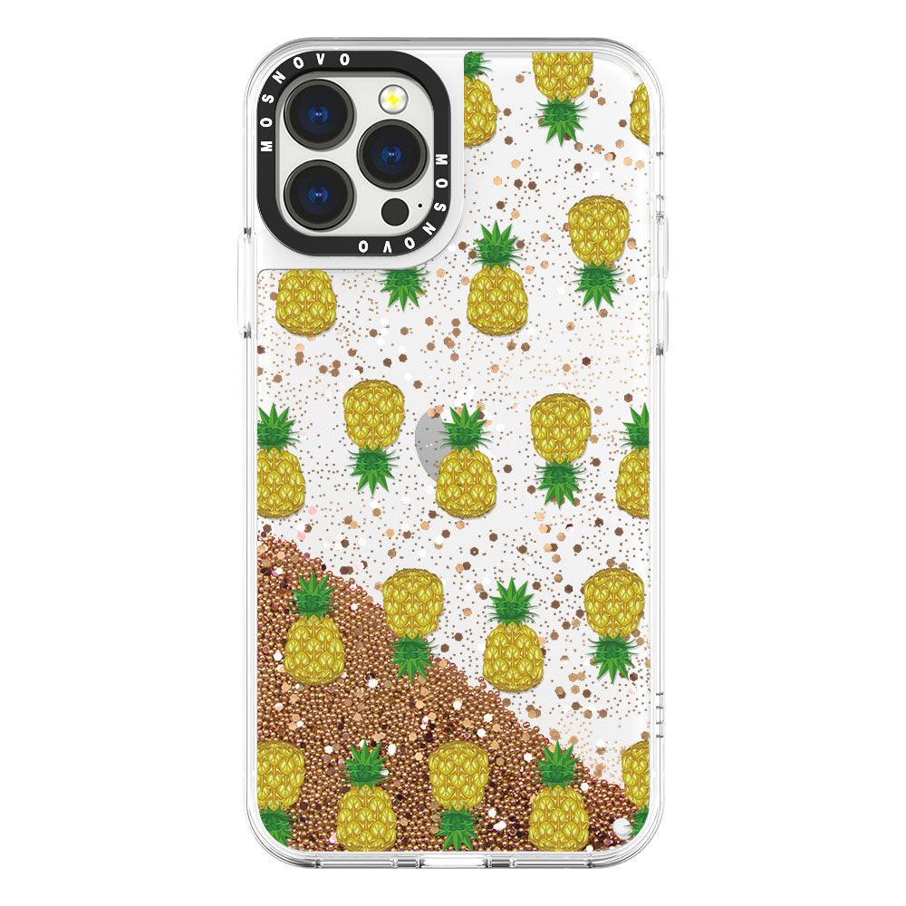 Cute Pineapples Glitter Phone Case - iPhone 13 Pro Max Case