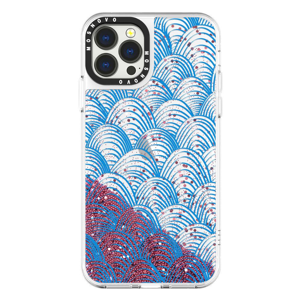 Wavy Wave Glitter Phone Case - iPhone 13 Pro Max Case