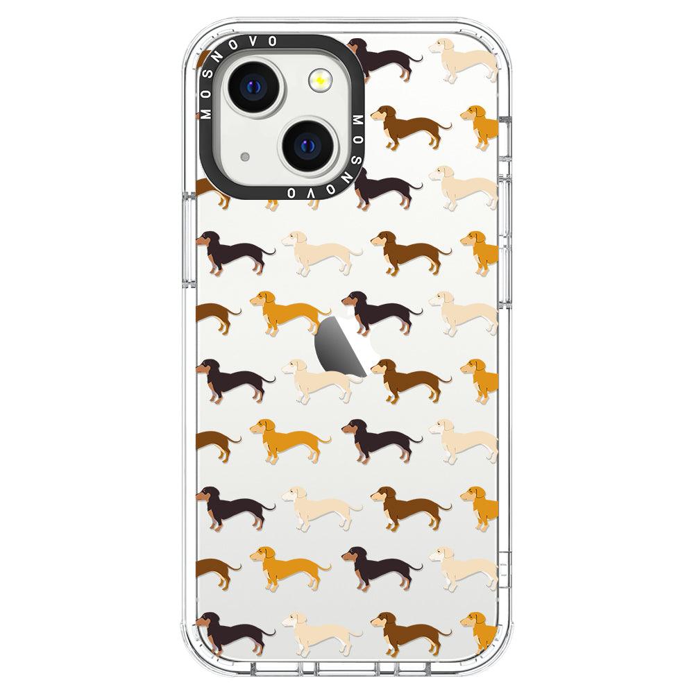 Cute Dachshund Phone Case - iPhone 13 Mini Case