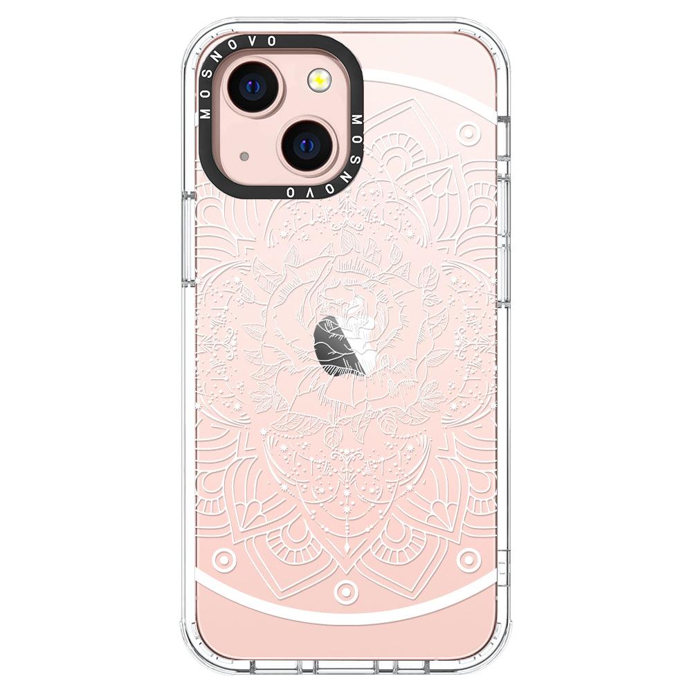 Rose Mandala Phone Case - iPhone 13 Mini Case