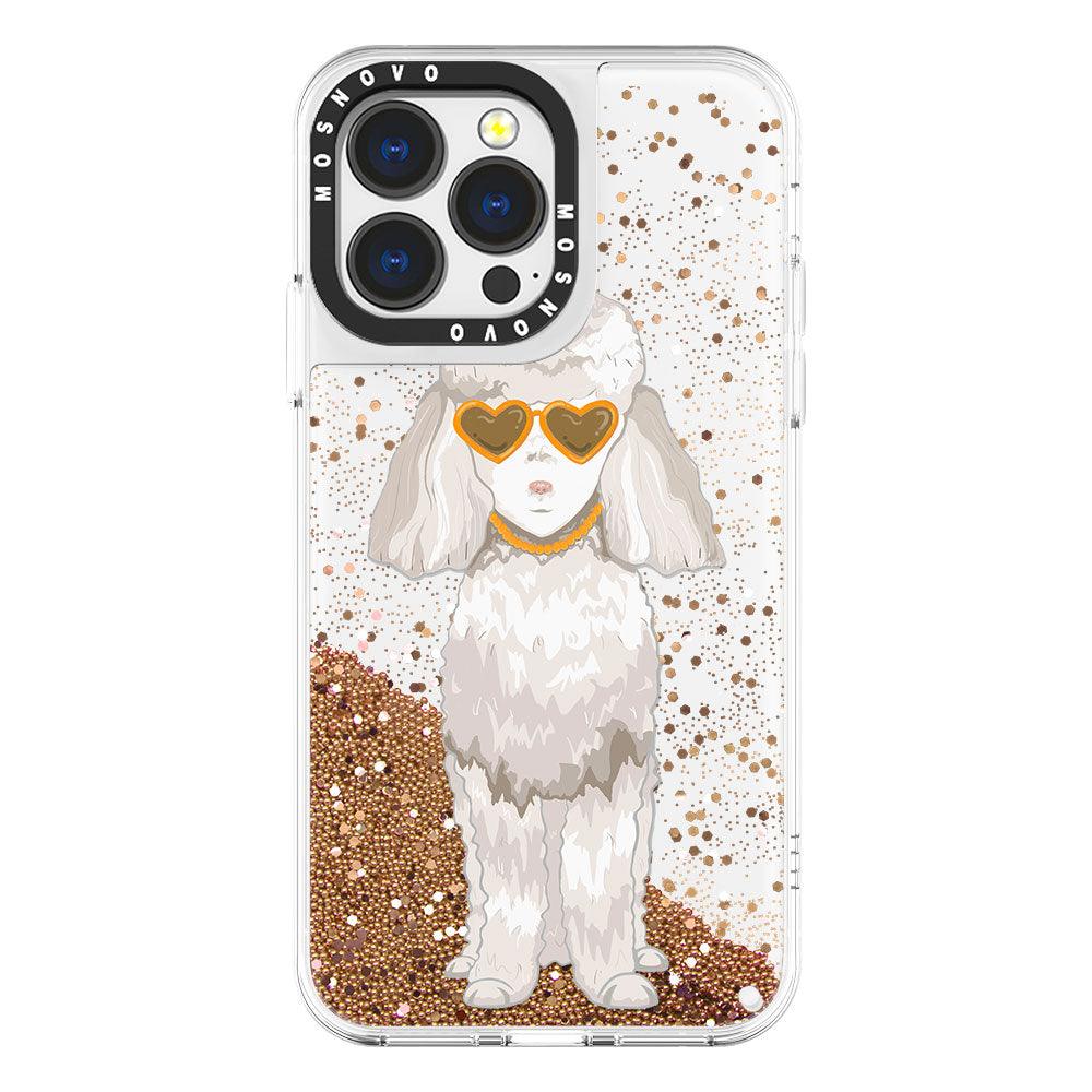 Poodle Glitter Phone Case - iPhone 13 Pro Case