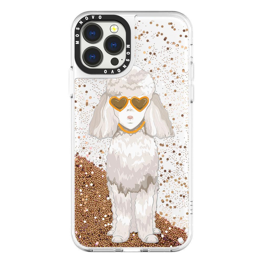 Poodle Glitter Phone Case - iPhone 13 Pro Max Case