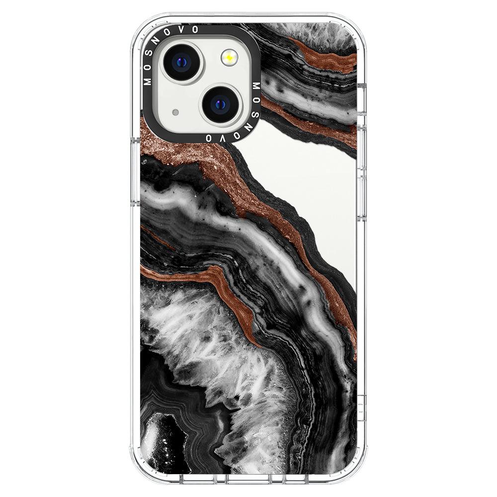 Black Agate Phone Case - iPhone 13 Mini Case