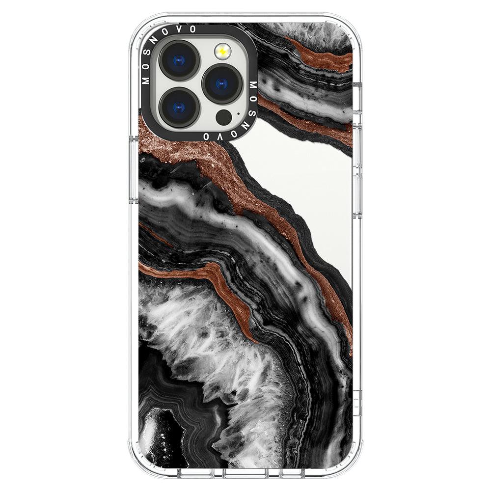 Black Agate Phone Case - iPhone 13 Pro Max Case